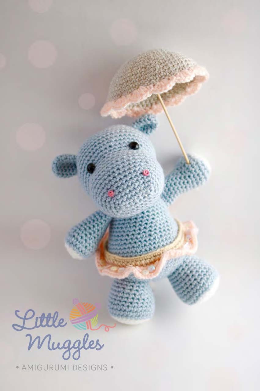 Amigurumi Crochet Pattern - Hanna the Hippo