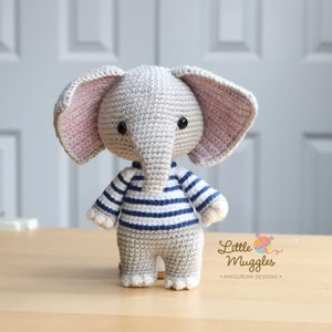 Amigurumi Crochet Pattern - Emery the Elephant