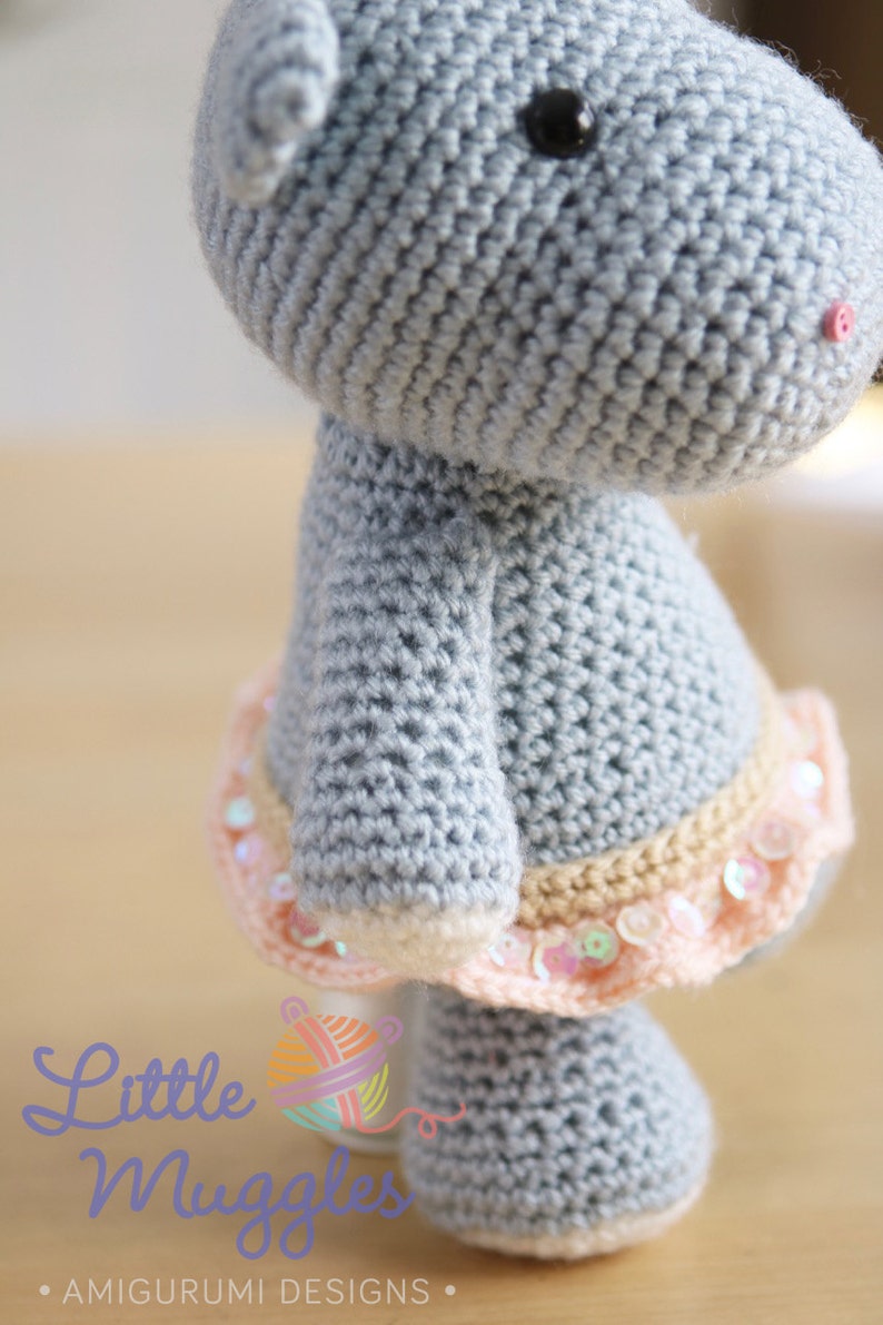 Amigurumi Crochet Pattern Hanna the Hippo image 3