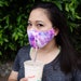 Vani Espinosa reviewed The Socialite Straw Hole Face Mask covered open grommet for straw opening - nose piece & adjustable ear straps - multiple prints available.
