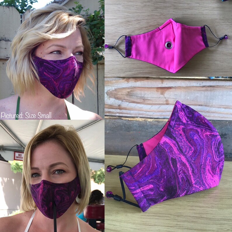 The Socialite Straw Hole Face Mask covered open grommet for image 4