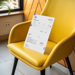 Editable Modern Invoice Template for Small Business, Customizable PDF Order & Billing Form, Instant Digital Download for Designers