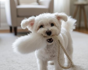 Sheepskin Tug & Play Pet Toy