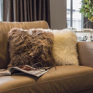 Double Sided Sheepskin Cushion Cover