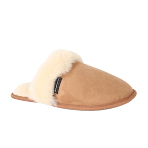 Fluffy Collar Soft Sole Sheepskin Slip-On