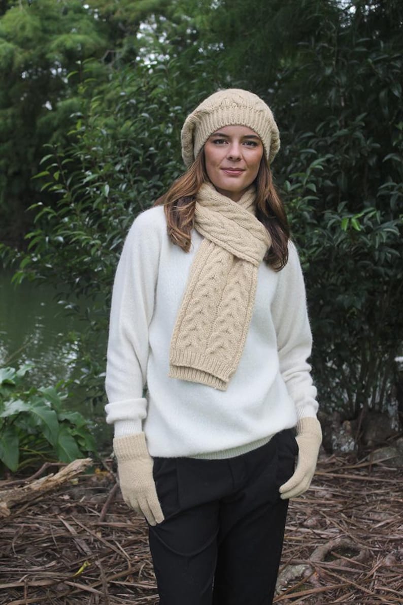 Pure Alpaca Cable Beanie image 16