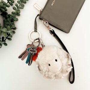 Woolly Sheep Bag Charm & Key Chain