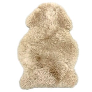 New Zealand Sheepskin Rug: Genuine Lambskin for Natural Comfort Sand