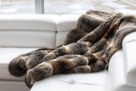 Eco Friendly Possum Fur from New Zealand – Natural Wool Lined Travel Throw, Sustainable Gift
