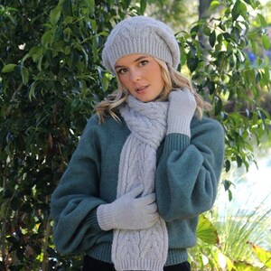 Pure Alpaca Cable Beanie image 7