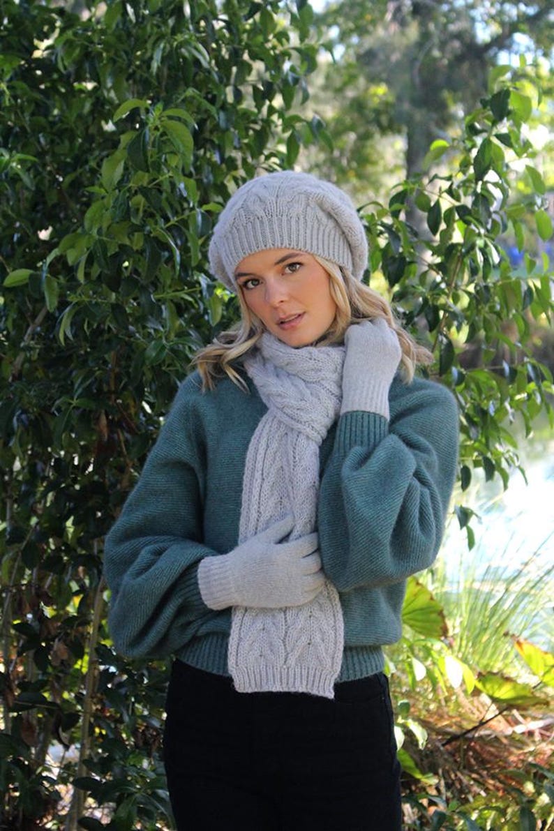 Pure Alpaca Cable Beanie image 7