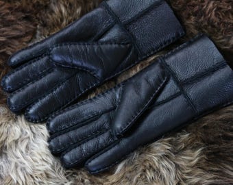 Soft Sheepskin Leather Gloves , Winter Gloves, Helps with Circulation