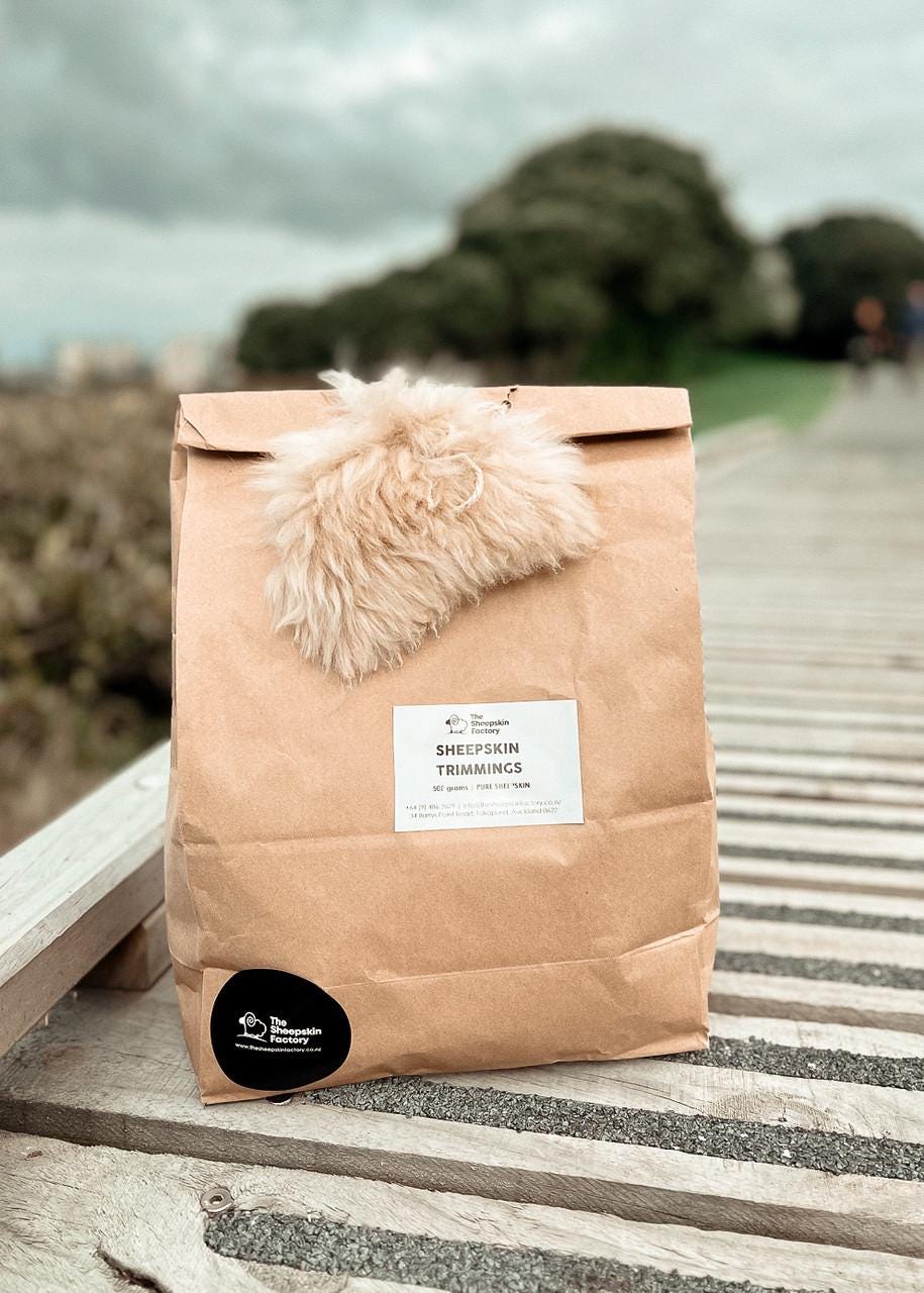Bag of Sheepskin Trimmings