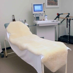 Long Medical Sheepskin Rug for comfort and relaxation