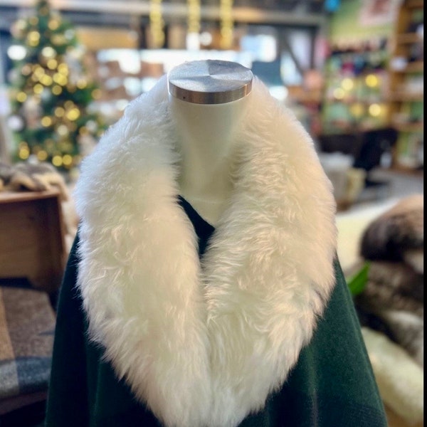 Luxurious Winter Sheepskin Fur Scarf