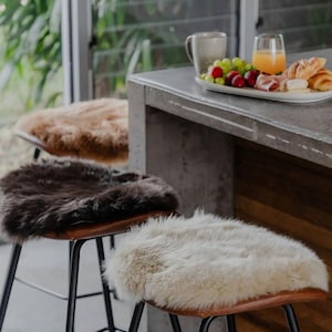 Long Wool Sheepskin Pad (Round)
