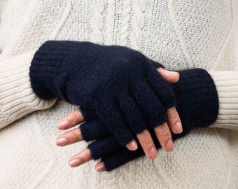 Possum Merino  Silk Fingerless Gloves