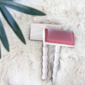 Wooden Brush for Sheepskin Rugs