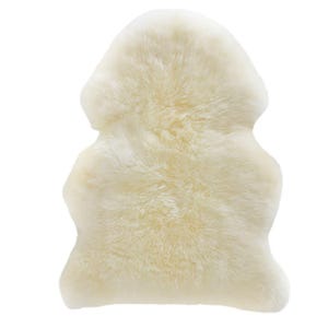 New Zealand Sheepskin Rug: Genuine Lambskin for Natural Comfort Natural White
