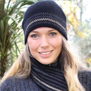 Possum Merino Urban Gestreifte Mütze