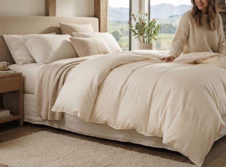 New Zealand Alpaca Wool Duvet – 350gsm Natural Fibre Comforter image 3