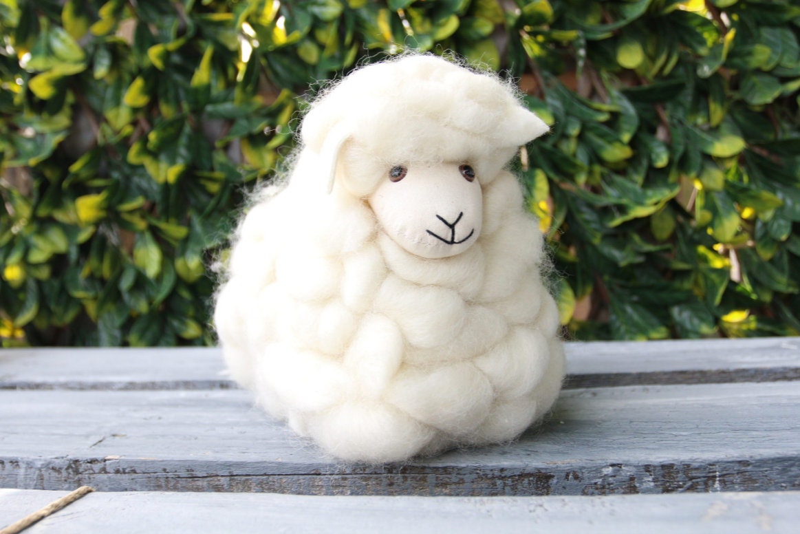 large plush lamb