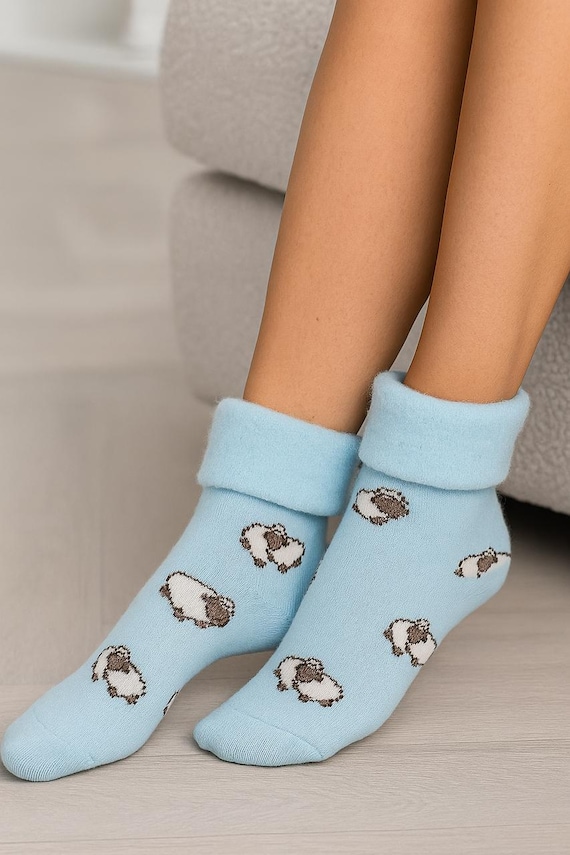 Kiwiana Wool-Blend Socks – Brushed Inside, Purple, Powder Blue or Charcoal, Made in New Zealand