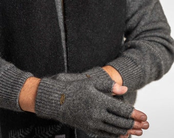 Gants sans doigts Possum Merino