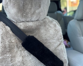 Sheepskin Safety Belt Cover