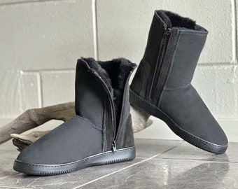 New Zealand Made Arctic Zip Sheepskin  Boots