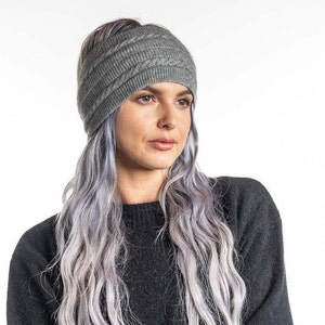 Possum Merino Zopfmuster Stirnband