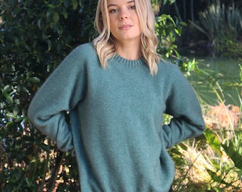 Neuseeland Made Possum Merino Pullover mit Rundhalsausschnitt