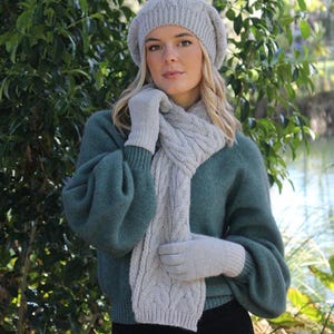 Pure Alpaca Cable Beanie image 6