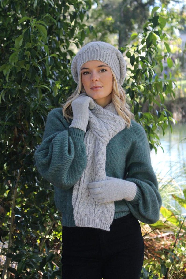 Pure Alpaca Cable Beanie image 6