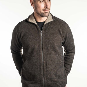 Neuseeland Made Possum Merino Zip Jacke mit Taschen