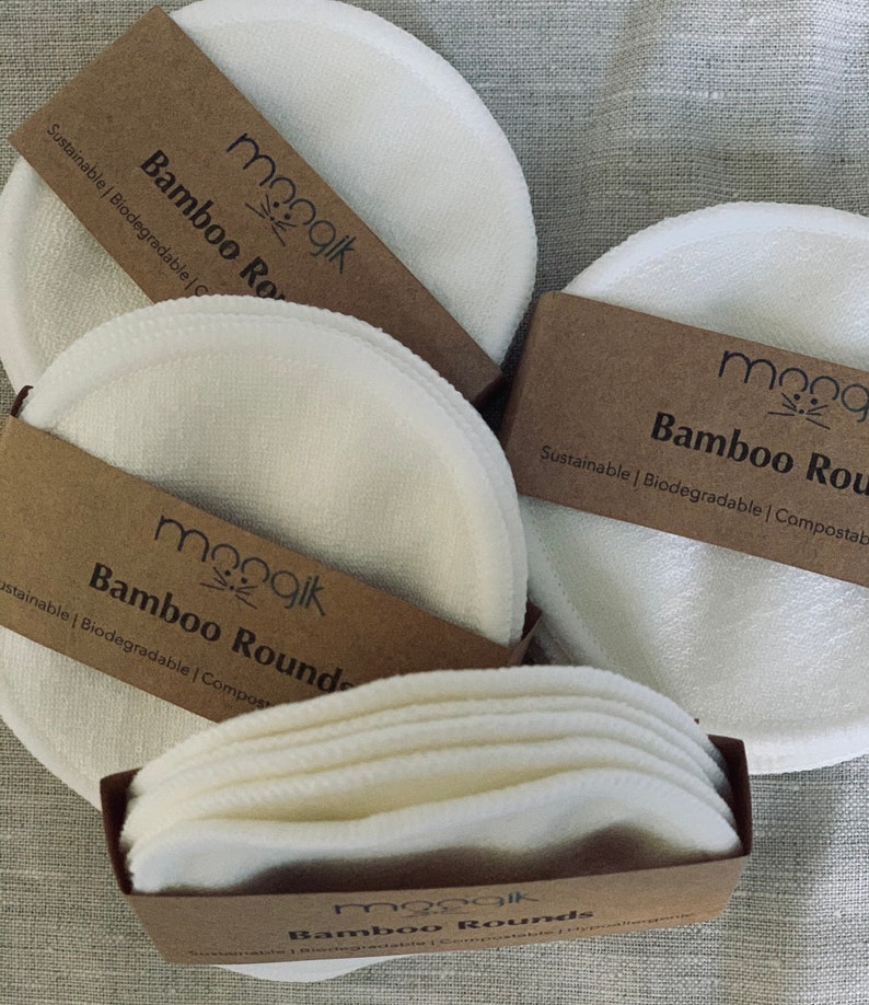 Reusable Cotton Rounds 100 Bamboo Zero Waste Makeup Remover Etsy