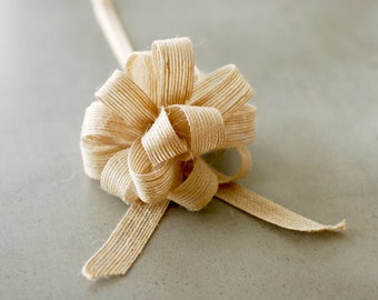 Natural Burlap Jute Pull Bows, Sustainable Gift packaging, Christmas Gifts, Burlap bows for Christmas presents, Special occasion bow