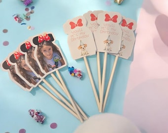 Personalized Photo Cake Toppers: Custom Party Theme Cupcake Decoration