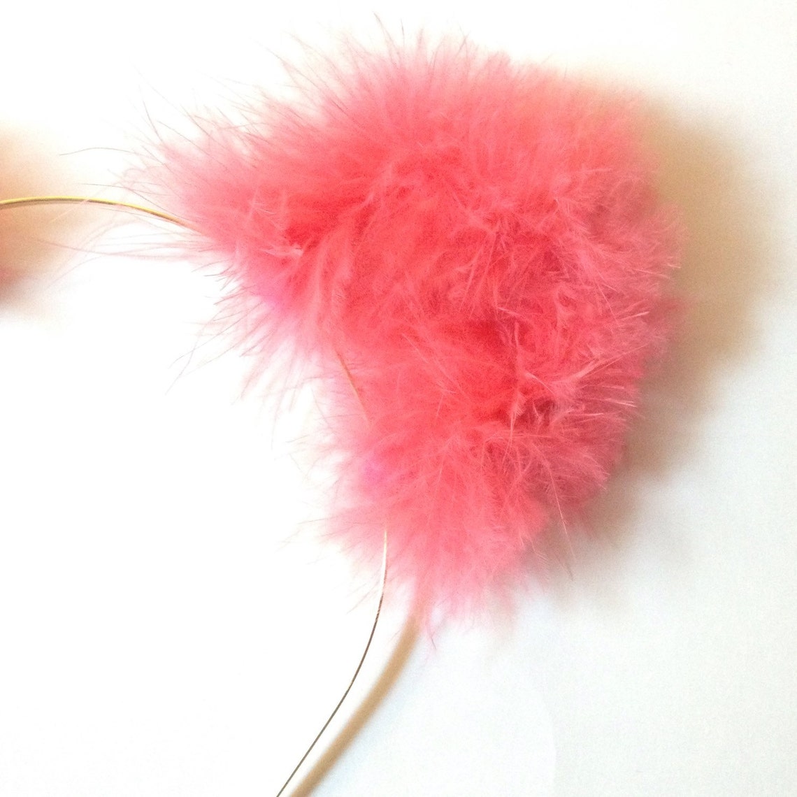 Fuzzy Pink Cat Ears Etsy