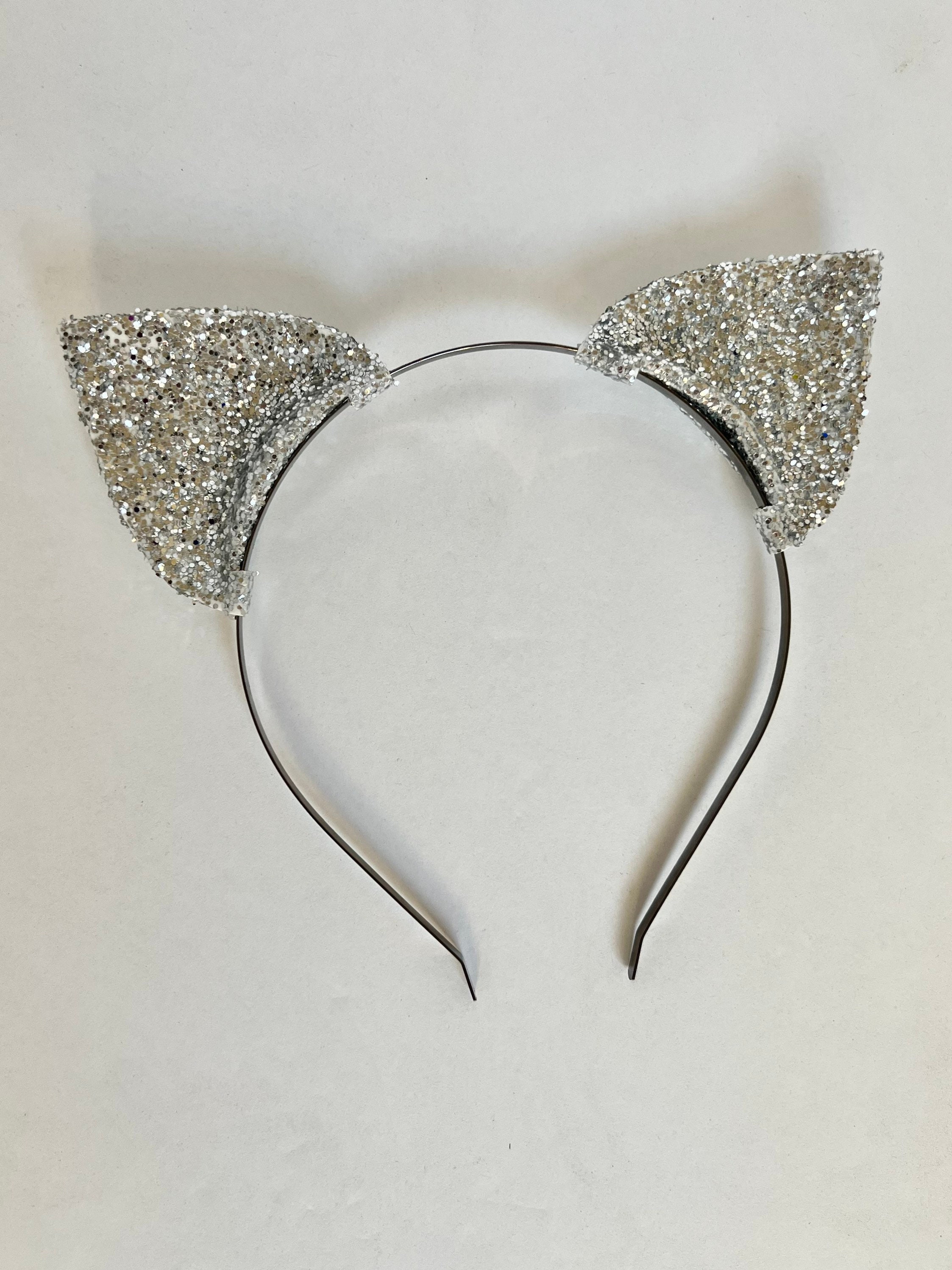 5Pcs Rhinestone Cat Ears Headband Cute Party Costume Daily Wear Accessory Girls main image 2
