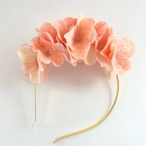 Light Pink Sugar Hydrangea Flower Headband