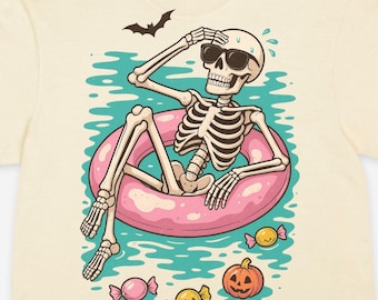 Summerween png, Summer Skeleton PNG, Spooky Summer png, Vacation Shirt PNG, Retro summer png, Girly summer png, Beach Vibes png by SVGix