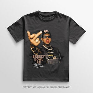 Chris Brown Concert 2025 Graphic Tee - Breezy Bowl XX - Y2k Music Shirt