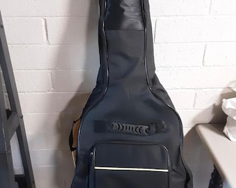 41 Inch Acoustic Guitar Bag with Thick Padding, Waterproof Oxford Cloth Gig Case, Dual Adjustable – Black Case for 39/40/41 Inch Guitars