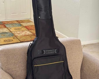 Waterproof 41 Inch Acoustic Guitar Bag with Thick Padding | Durable Oxford Cloth Gig Case for 40/41 Inch Guitars | Adjustable Shoulder Strap