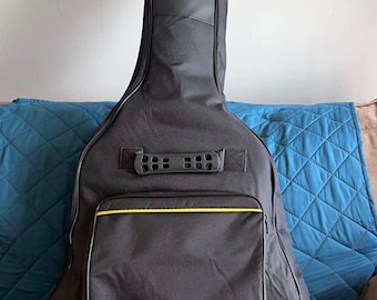 Padded Waterproof Guitar Bag for 38–41 Inch Acoustic & Electric Guitars | Durable Oxford Soft Case with Double Pockets and Shoulder Straps