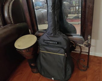 Waterproof Acoustic Guitar Gig Bag 41 Inch – Thick Padded Soft Case with Backpack Straps, Storage Pockets & Wall Hanging Loop