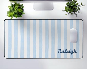 Boho Stripes-bureaumat: gepersonaliseerd kantooraccessoire van neopreen