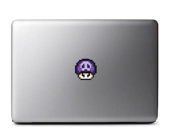 Super Mario Poison Mushroom Retro 8-Bit Vinyl Decal