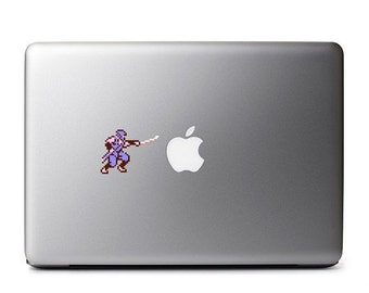 Ryu Hayabusa with Sword form Ninja Gaiden Retro 8-Bit Vinyl Decal